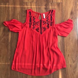 Bright red Summer top